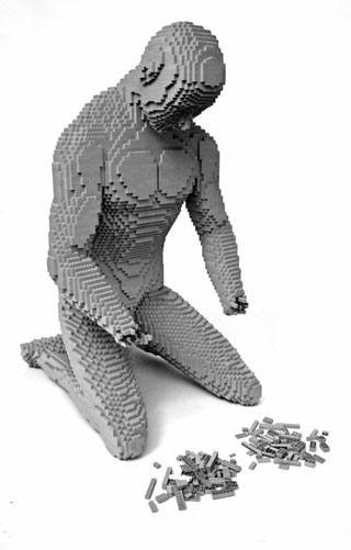 lego4 скульптура из lego